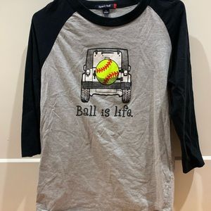 “Ball is Life” Softball Jeep Tee